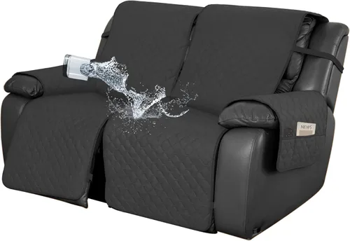 Miniatura 35 de Easy-Going Funda impermeable para sillón reclinable de gran tamaño con bolsillo, 1 funda de sofá reversible para sillón reclinable, protector