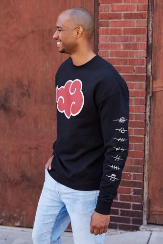 Miniatura 4 de Ripple Junction Mens Naruto Shippuden Anti-Leaf Clouds Crew-Neck Fleece Sweatshirt