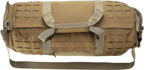Miniatura 5 de SEYATULLH Bolsa de lona táctica militar para hombres y mujeres con compartimento para zapatos, bolsa de gimnasio, bolsa de fitness, bolsa