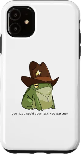 Miniatura 8 de Funny You Just Yee'd Your Last Haw Partner Cowboy Frog Meme - Funda para iPhone 17