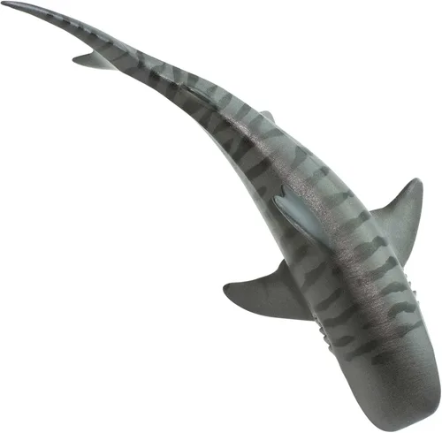 Miniatura 5 de Safari Ltd. Figura de tiburón tigre, figura detallada de plástico de 4.5 pulgadas, divertido juguete educativo para niños, niñas y niños a partir