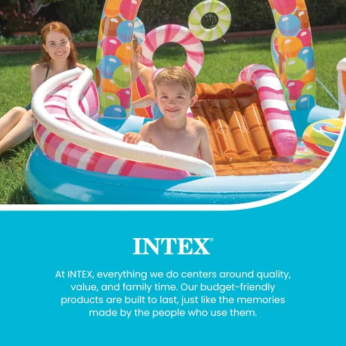 Miniatura 6 de Intex Candy Zone - Piscina inflable, 116 x 75 x 51 pulgadas, para mayores de 2 años, color azul 2-Multicolor