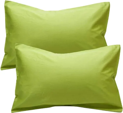Miniatura 20 de Fundas de almohada de algodón peinado de 600 hilos (paquete de 2) tamaño Queen de 20.0 x 30.0 in, color rosa claro liso Rosa Claro (Sólido)