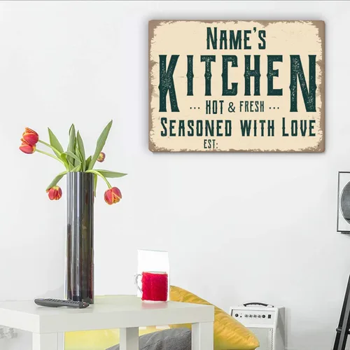 Miniatura 4 de Letreros de cocina personalizados personalizados para cocina, decoración de pared, letreros de metal para restaurante de mostrador, bar en casa