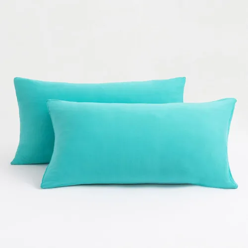 Miniatura 10 de Juego de 2 fundas de almohada pequeñas de punto Jersey Knit para viajes o niños pequeños de 12 x 16 pulgadas, 13 x 18 o 14 x 20 pulgadas, sobre