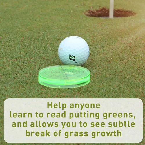 Miniatura 5 de Golf Green Reader Pro Putt marcador de pelota de golf redondo Nivel de burbuja de alta precisión Golf Putting Aid Putting Green