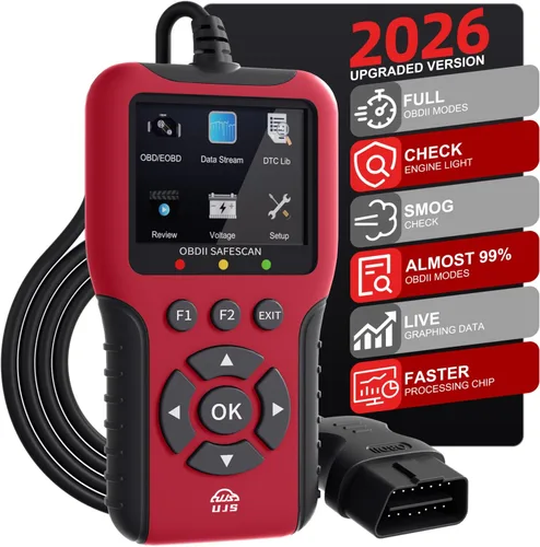 Miniatura 10 de Escáner OBD2 universal mejorado, lector de códigos de motor - Más de 45000 códigos de falla, datos en vivo, preparación I/M, verificación de voltaje