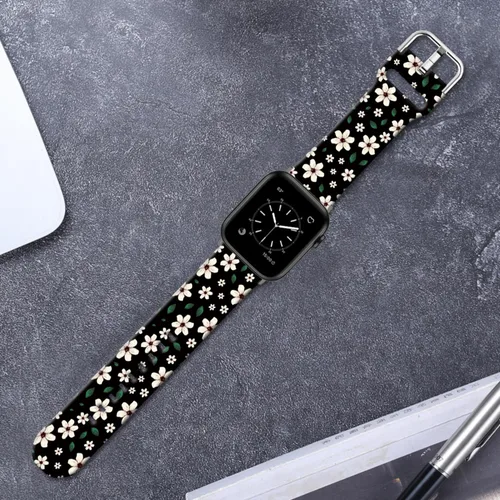 Miniatura 7 de Correas de reloj de silicona suave compatibles con Apple Watch de 1.496 in 1.575 in 1.614 in 1.654 in 1.732 in 1.772 in 1.811 in 1.929 in Ultra 2