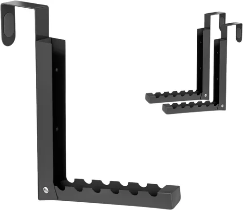 Miniatura 14 de Ganchos sobre la puerta, Perchero extendido sobre la puerta con 11 crestas, Estante sobre la puerta que ahorra espacio, Ganchos de puerta para Negro