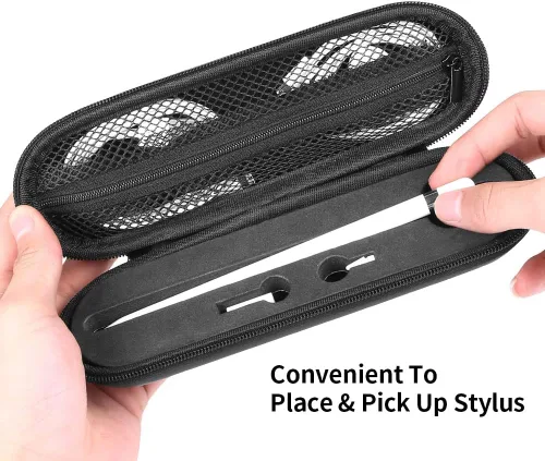 Miniatura 4 de TITACUTE iPencil - Funda de transporte compatible con Apple Pencil de 2ª generación para iPad Pro, funda con doble cremallera, funda protectora