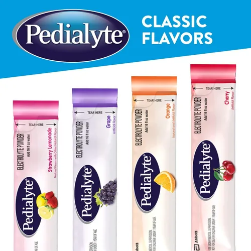 Miniatura 5 de Pedialyte Paquetes de polvo de electrolitos, naranja, bebida de hidratación, 100 paquetes de polvo de una sola porción