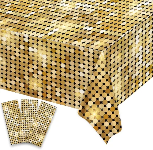 gisgfim 3 manteles de plástico para fiesta de discoteca Casino Las Vegas, suministros para fiestas de casino, decoraciones de casino de los años 60,