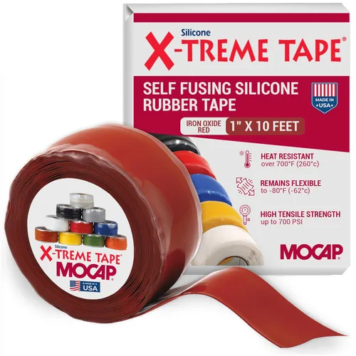 Miniatura 15 de X-Treme Tape MOCAP Cinta Eléctrica de Servicio Pesado, Goma de Silicona Autofusible, Cinta Flexible Impermeable y Aislante, Eléctrica para Negro