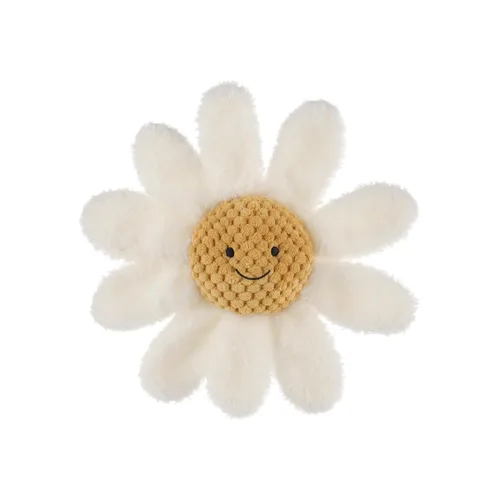 Apricot Lamb Baby Lovey Daisy - Sonajero suave, flores de peluche para recién nacido, suaves más de 0 meses (margarita blanca)