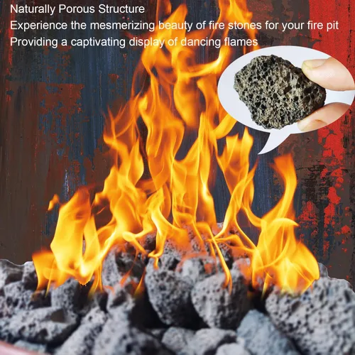 Miniatura 4 de Roca de lava mediana de 5 libras, piedras volcánicas naturales de 1 a 2 pulgadas, uso en chimeneas, hogueras o cuencos para incendios de gas natural