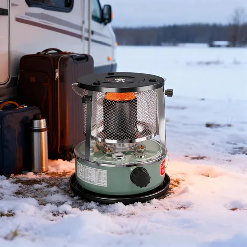 Miniatura 5 de Calentador de queroseno, calentadores de queroseno para uso en interiores, estufa portátil no eléctrica para campamento, al aire libre, hogar
