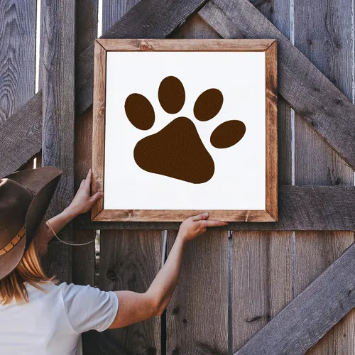 Miniatura 4 de Plantilla de pata de perro - Plantillas de huellas para mascotas