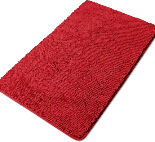 Miniatura 235 de Yeaban Alfombra de pasillo de baño de 24 x 72 pulgadas, antideslizante, alfombra de baño larga de felpilla gruesa, absorbente y lavable, alfombra