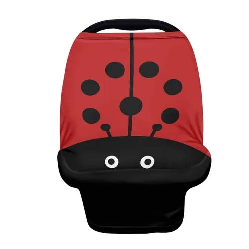 Miniatura 45 de Carro de lactancia materna Fundas de asiento de coche para bebé, cubierta de dosel, cubierta de lactancia de fresa rosa y cubierta de asiento