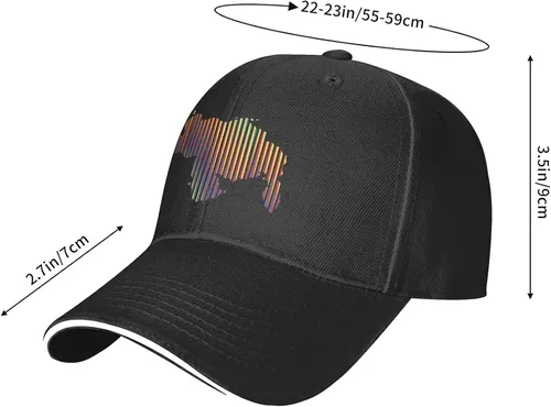 Miniatura 2 de swqfzki - Gorra de béisbol para hombre color negro