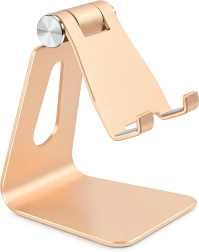 Miniatura 8 de Soporte ajustable del teléfono celular de la aleación de aluminio,Soporte del muelle del teléfono de escritorio, plata Plateado