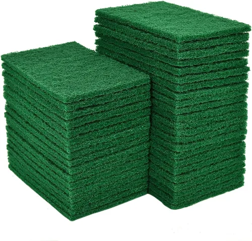 YoleShy 20 almohadillas para fregar, estropajos de platos, 4.5 x 6 pulgadas, reutilizables, verdes, para el hogar, para platos, fregadores de cocina