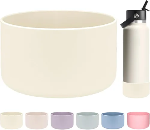 Miniatura 31 de HEYSKAY Funda Protectora de Silicona para Botella de Agua de Boca Ancha Hydro Flask de 32oz 40oz Protector de Base Inferior y Otras Botellas de Agua