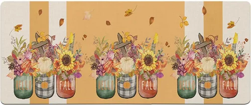 Miniatura 7 de Tapete de baño de otoño de Acción de Gracias para bañera, antideslizante, de secado rápido y absorbente, de tierra de diatomeas, tapete lavable