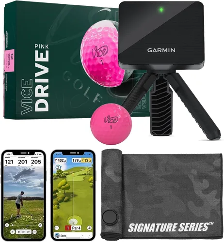 Miniatura 20 de Garmin Approach R10 Monitor de lanzamiento de golf portátil con pelotas Vice Pro Plus Practica en casa o en el campo de conducción Métricas
