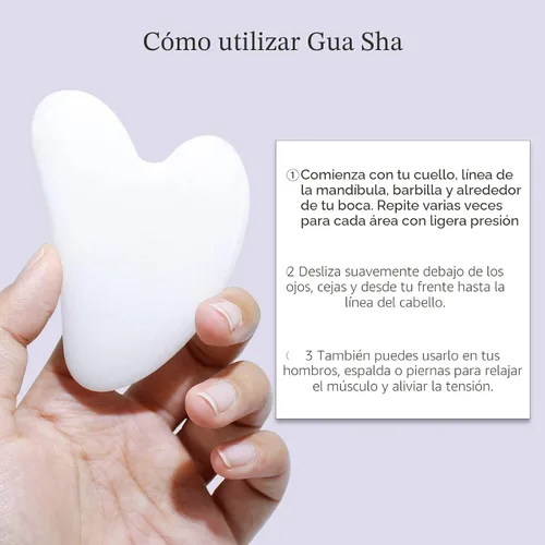 Miniatura 9 de BAIMEI IcyMe - Juego de rodillo de jade y Gua Sha, rodillo facial y herramientas faciales de Gua Sha para rutina de cuidado de la piel y hinchazón
