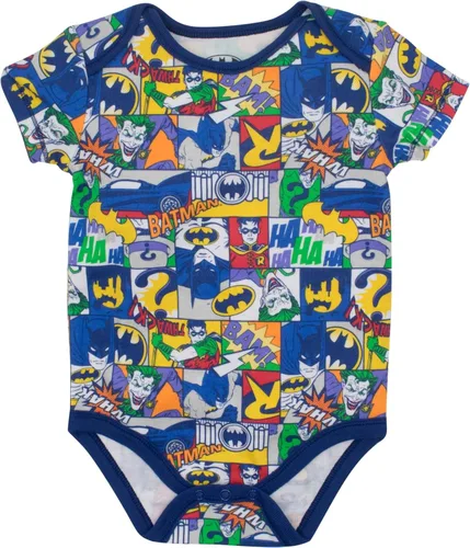 Miniatura 5 de WARNER BROS DC Comics Justice League Batman Robin Riddler Joker Baby 5 Pack Bodysuits Newborn to Infant