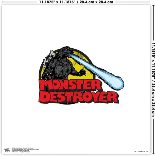 Miniatura 6 de Trends International Gallery Pops Godzilla - Póster de pared de Monster Destroyer, 12.00 x 12.00 pulgadas, versión sin marco