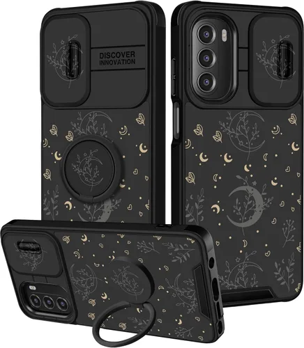 Miniatura 20 de para Moto G 5G 2023 funda - Cubierta de teléfono linda con corazón para mujeres y niñas, diseño único negro con cubierta deslizante para la cámara