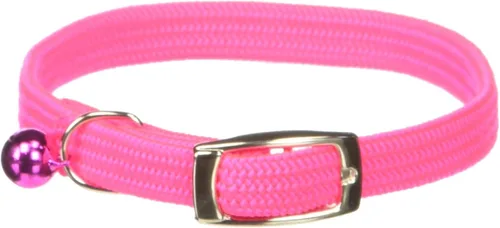 Miniatura 12 de Kool Kat Collar de seguridad elástico para gatos con campana, negro, 12 pulgadas