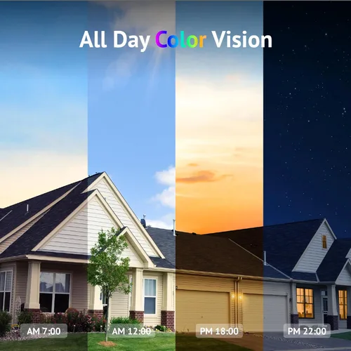 Miniatura 7 de LaView Cámara de seguridad de 5 MP para exteriores con visión nocturna a color, cámaras con cable 3K para seguridad del hogar, cámara impermeable