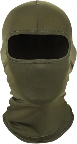 Miniatura 13 de Kewucn Pasamontañas de esquí de cara completa, protección contra los rayos UV y el viento, máscara facial para clima caluroso de verano, Negro