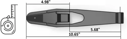 Miniatura 2 de Freightliner Classic XL, Kit de Pestillo de Capó FLD 1712438000; también compatible con Midwest WA18-8015, Oshkosh 2071290, Western Star 671013419