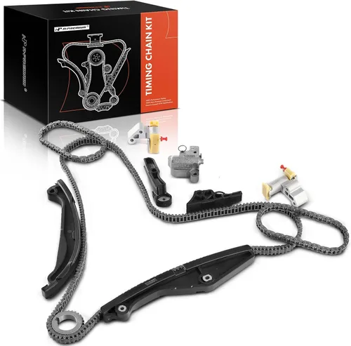 A-Premium Kit de cadena de distribución del motor con piñón, tensor y guía compatible con Ford F-150 11-12 15-17, Explorer Mustang 11-17, Taurus