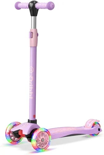 Miniatura 13 de Dribbl - Patineta de 3 ruedas para niños - Tecnología de inclinación para dirigir, manillar de altura ajustable, plataforma antideslizante ancha