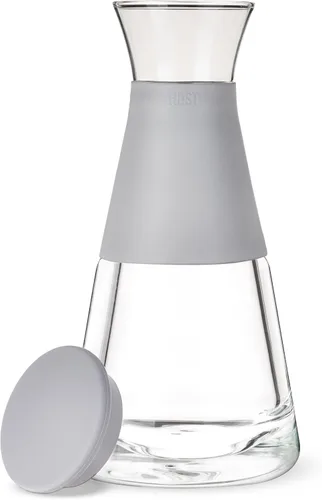 Miniatura 12 de HOST Recipientes de vidrio FREEZE para refrigerador, botellas de jugo de vidrio con tapas, jarra de agua de vidrio con gel refrigerante, 27 onzas