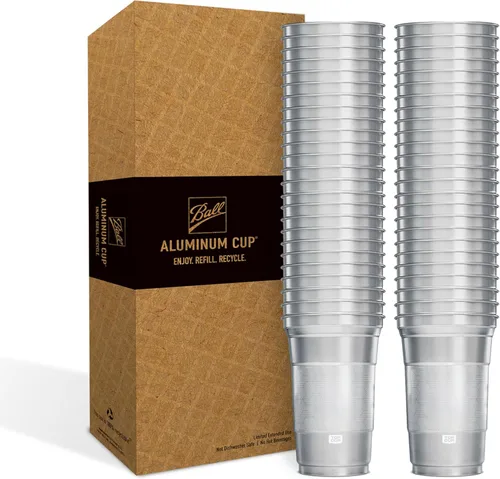 Miniatura 22 de Top Cup by Ball – 9 onzas, 50 unidades, vasos de fiesta de aluminio reutilizables Retención en frío, reciclable, fabricado en Estados Unidos