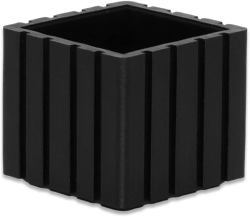 Miniatura 8 de Flyshop Tapas cuadradas de goma antideslizantes para patas de silla, protectores de suelo para muebles, 1-3/8 pulgadas x 1-3/8 pulgadas, color negro