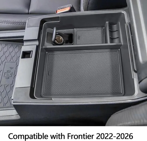 Miniatura 6 de EDBETOS Bandeja organizadora de consola central compatible con Nissan Frontier 2022 2023 2024 2025 2026, accesorios para camioneta, caja