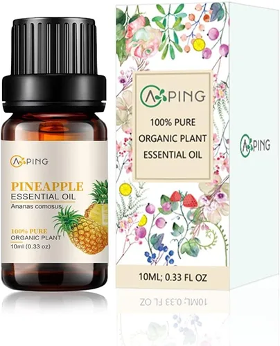 Miniatura 7 de Aceite esencial de piña – 100% puro orgánico natural (Ananas comosus) Aceite de piña para difusor, aroma, spa, masaje, yoga, perfume, 0.33 onzas