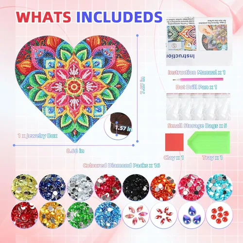 Miniatura 6 de Diakud Regalos para niñas de 6, 7, 8, 9, 10, 11 y 12 años, kits de arte de diamantes para niños de 8 a 12 años, juguetes para niñas de 10 a 12 años