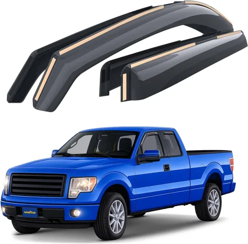 Miniatura 13 de Goodyear - Deflectores de ventana inastillables de canal para Ford Escape 2020-2026, protectores para la lluvia, viseras para la ventana del auto
