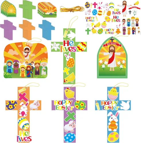Miniatura 13 de 30 Paquetes de Kits de Manualidades de Helado de Verano para Niños Dulces Conjunto de Manualidades de Arte con Calcomanías DIY para Educación
