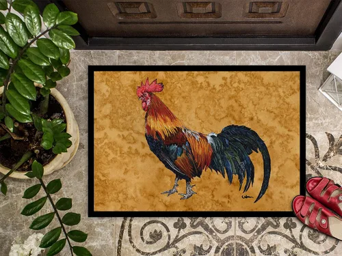 Miniatura 3 de Caroline's Treasures 8651MAT - Felpudo de gallo de 18 x 27 pulgadas, para interiores y exteriores, para entrada, antideslizante, lavable, de pelo