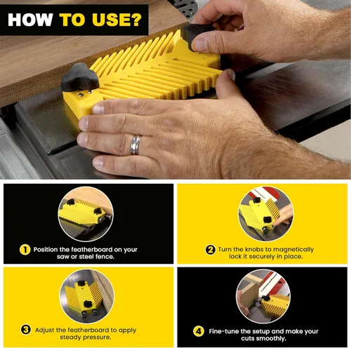 Miniatura 5 de Magswitch - Modelo universal de peine de sujeción de mesa 8110015, Amarillo