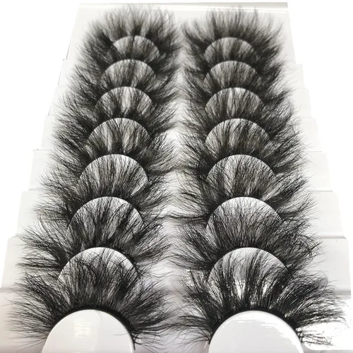 Miniatura 15 de Pestañas postizas marrones, pestañas naturales, ojo de gato, pestañas de banda transparente, pestañas esponjosas, paquete de 8 pares